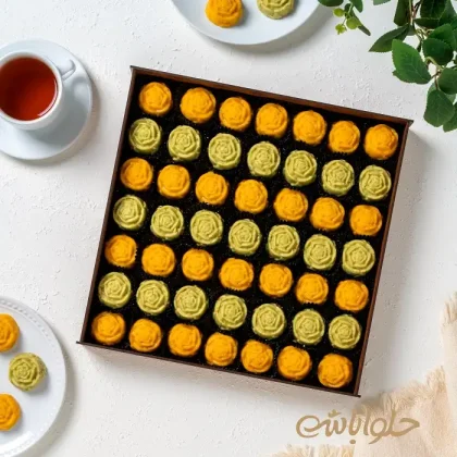 میکس ترحلوا زعفرانی و حلوا پسته